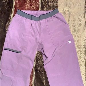 Purple scrub pants